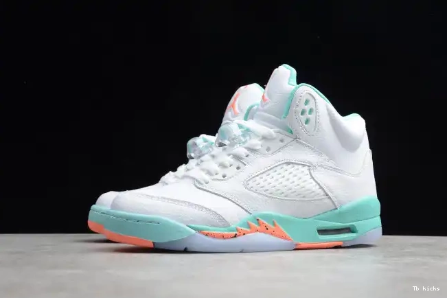 Rep TBK Air GS 440892-100 Light Aqua Jordan 5 0512
